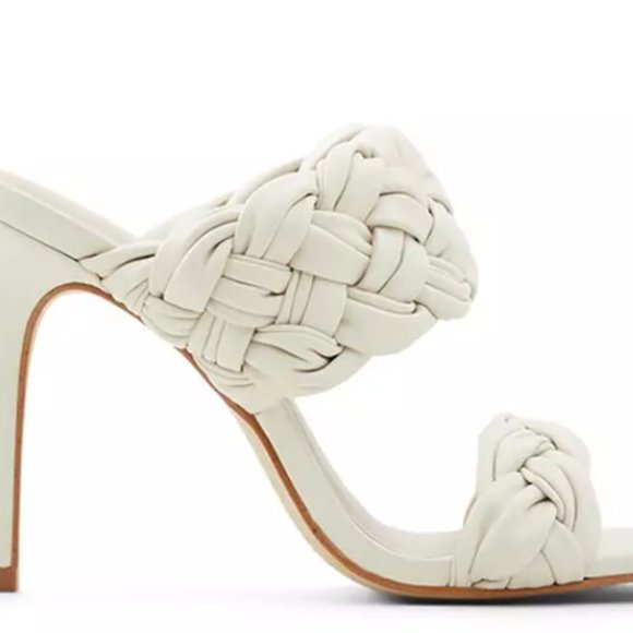 Wovella Braided Dual Strap Stiletto Heel Sandals - Picture 6 of 11